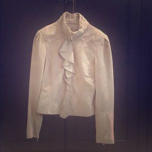 Grey suede jacket from WHBM